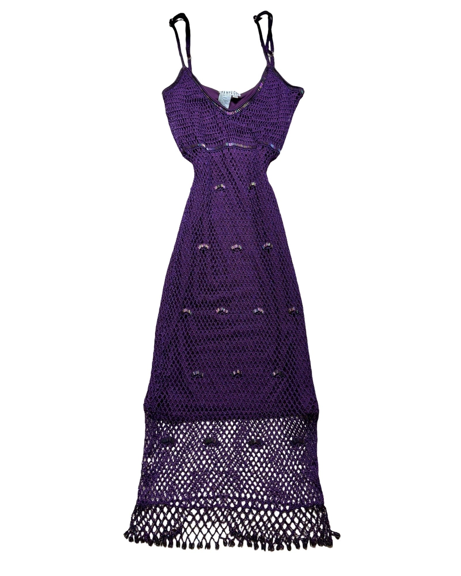 Rampage 00's Beaded Crochet Dress | Size XS Cherry Collective Rampage 00's Beaded Crochet Dress | Size XS Cherry Collective