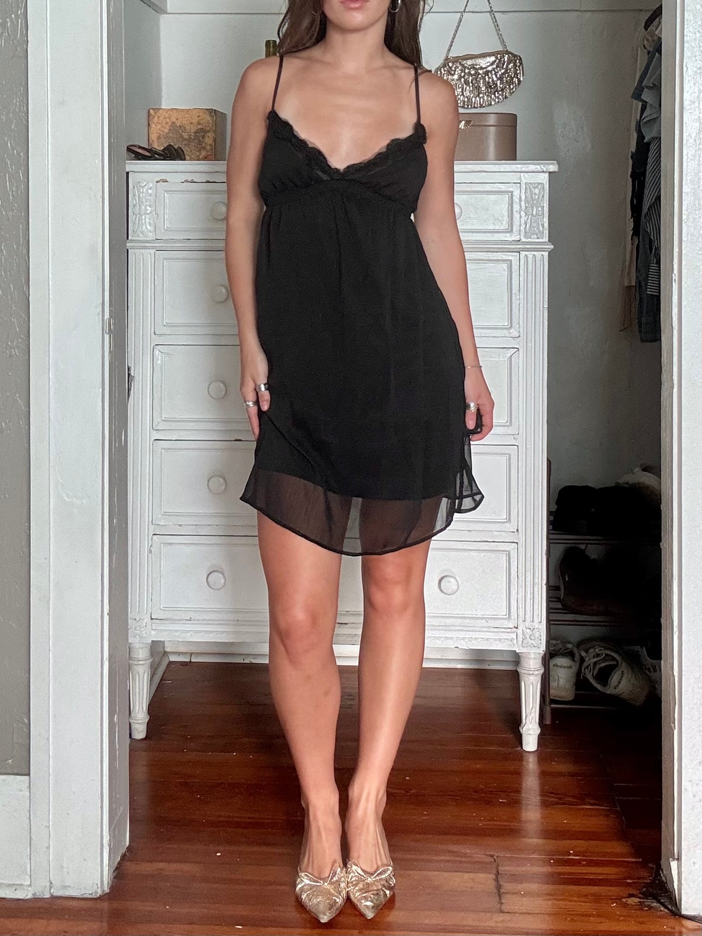 Mesh 00's Babydoll Dress | Size S