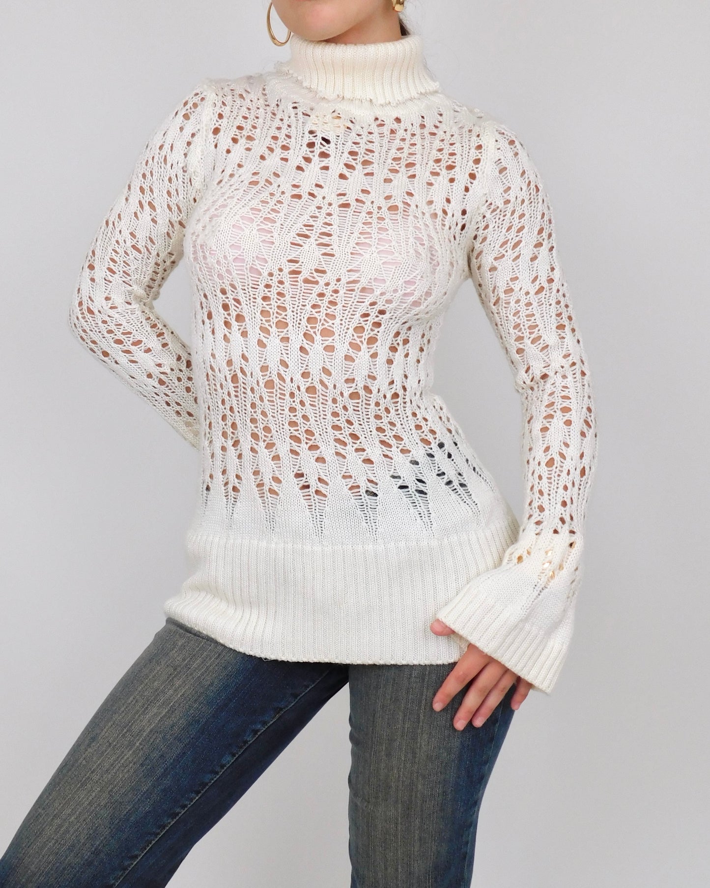 Y2K Knit Long Sleeve | Size M
