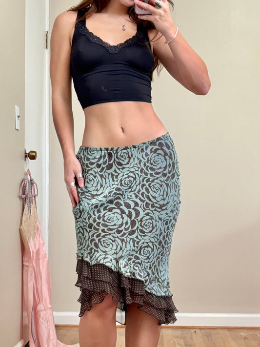 S.L.B 00's Silk Skirt | Size 27" Waist