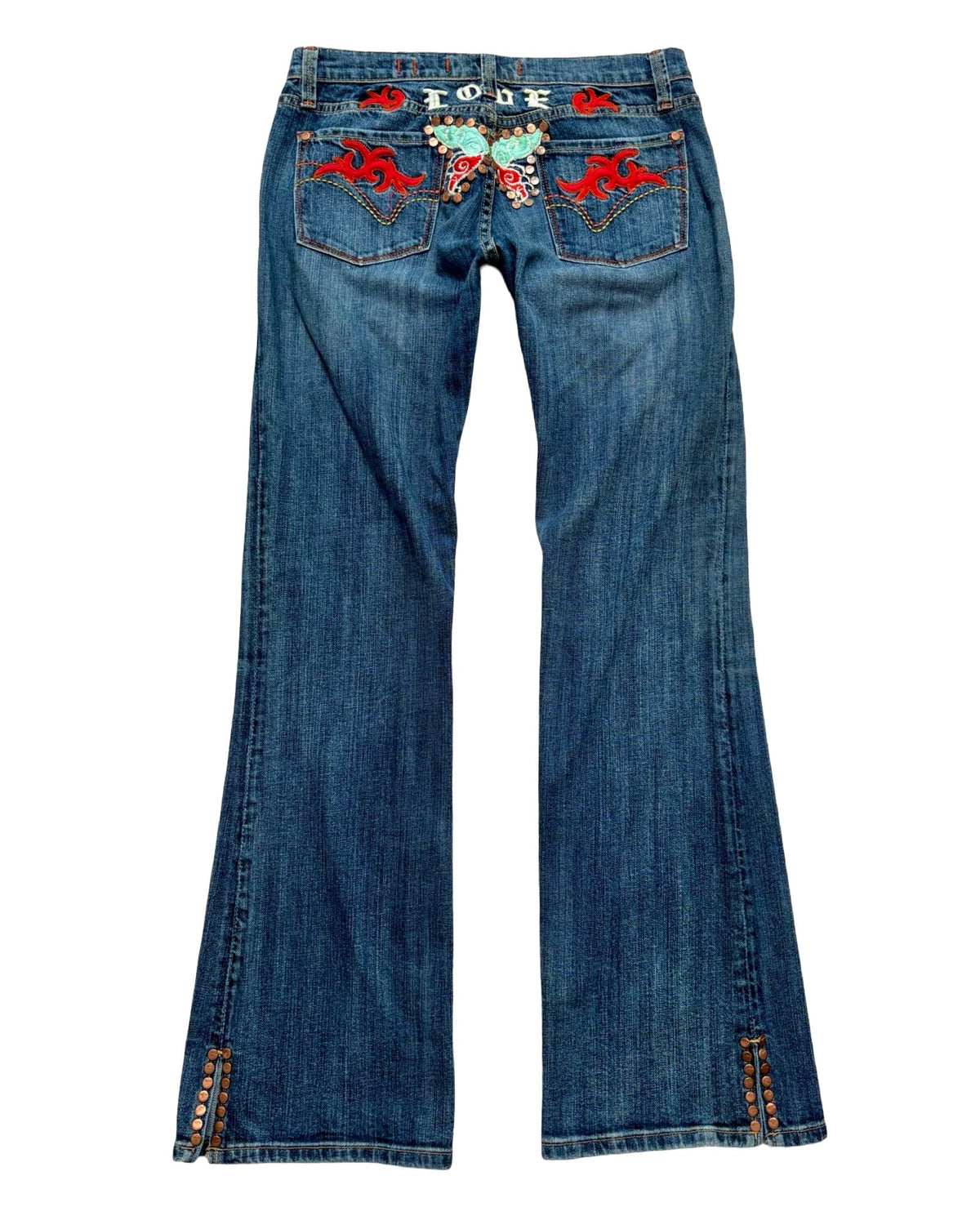 Vigoss 00's Embroidered Low Rise Jean | Size 32" Waist