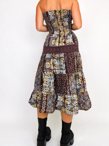 Miley Boho Midi Dress | Size M