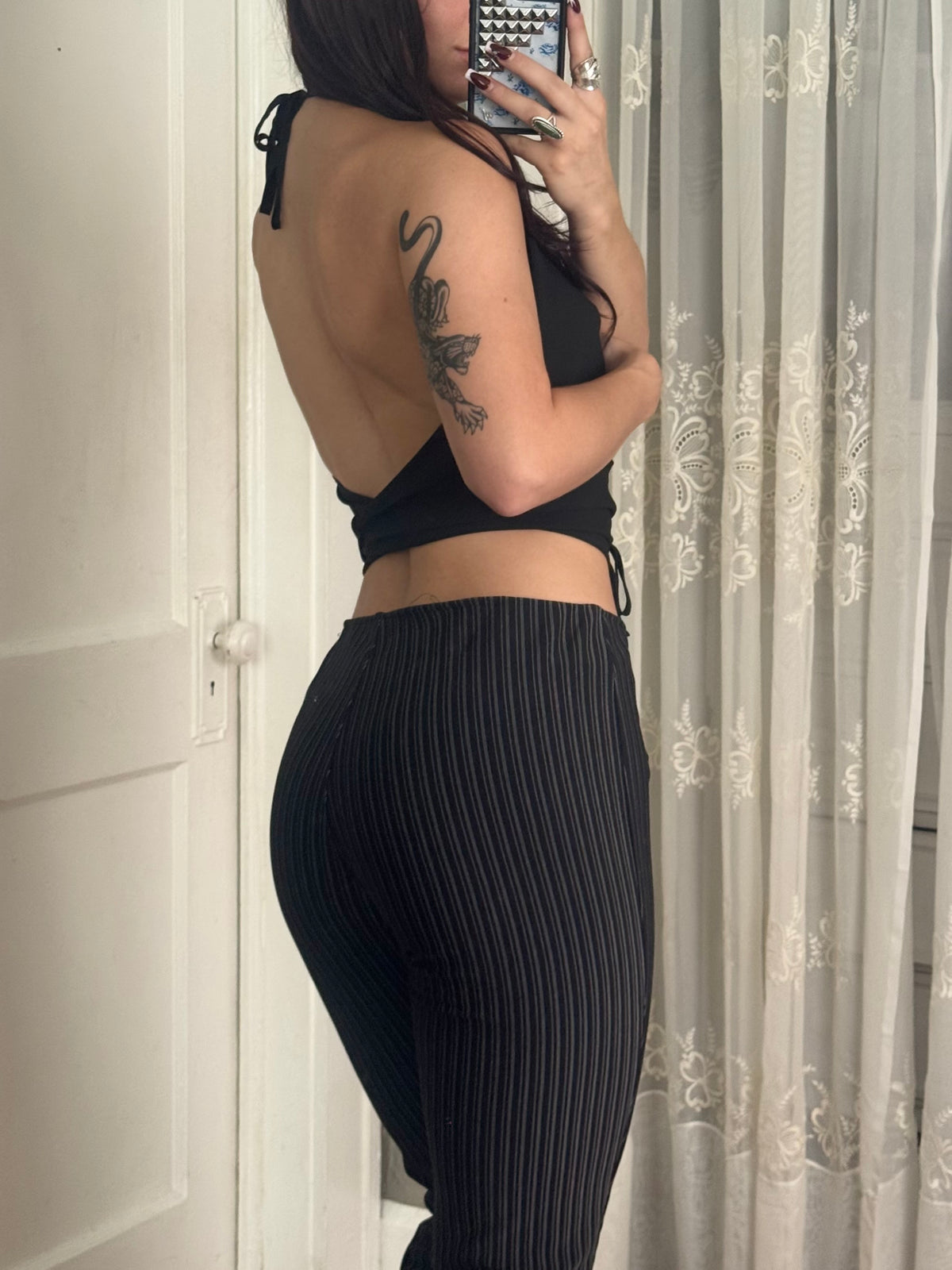 90's Pinstripe Pants | Size M