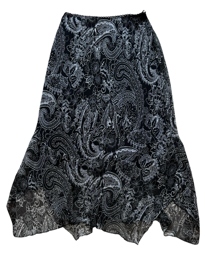 Paisley Asymmetric Maxi | Size 30” waist