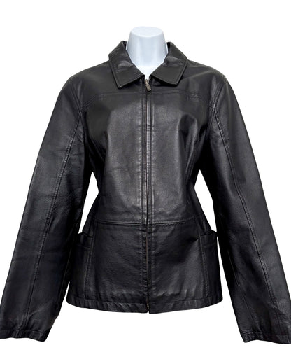 Croft & Barrow 90's Leather Jacket | Size L