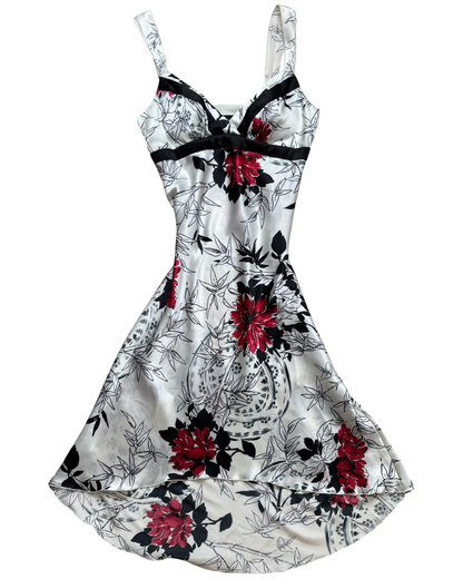 Y2K Floral Midi Dress | Size S