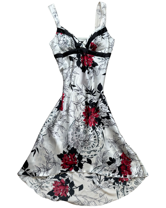Y2K Floral Midi Dress | Size S