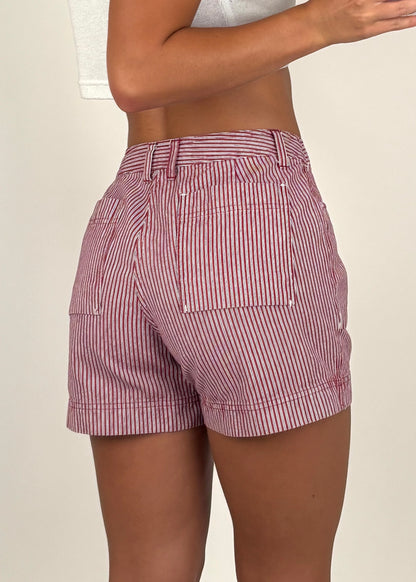 Riveted Striped Shorts | Size 28” waist