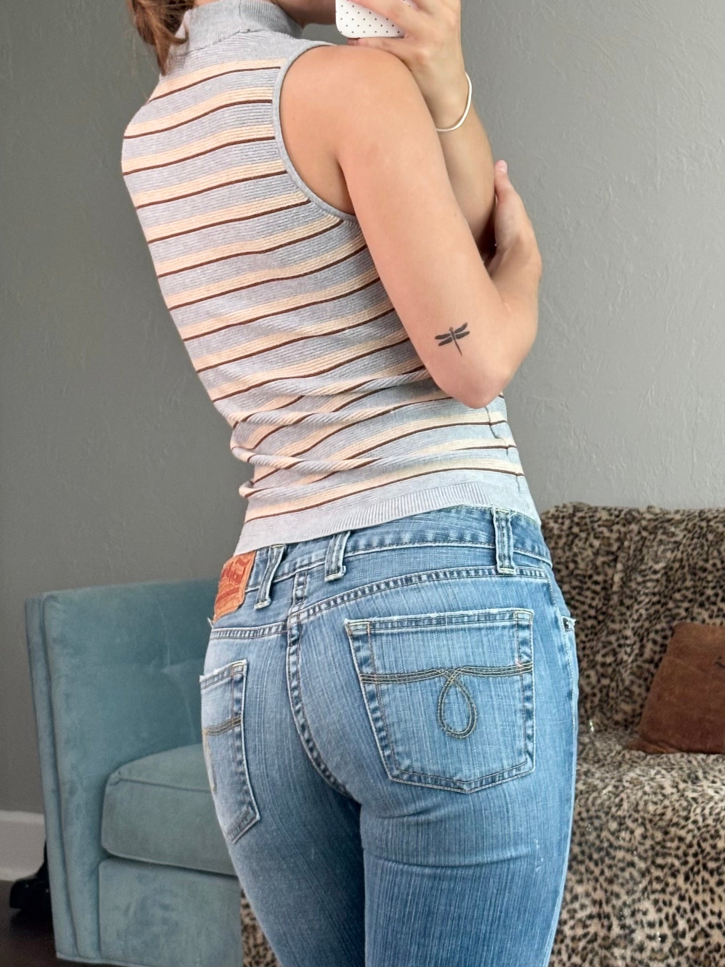 Nine West Stripe Top | Size M