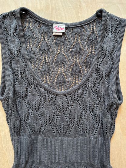Grey 90’s Knit Mini Dress | Size M
