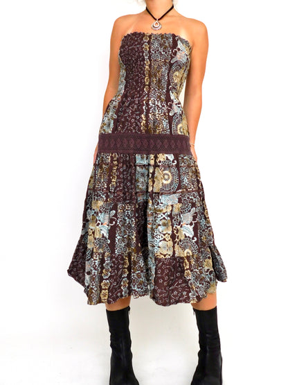 Miley Boho Midi Dress | Size M