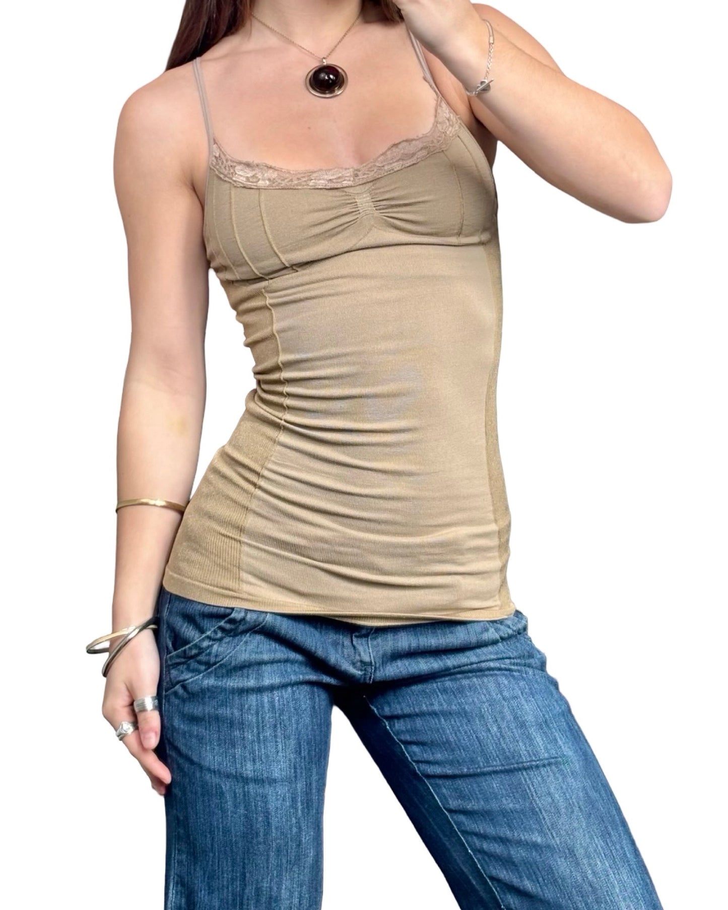 Prime Cut 00's Fitted Lace Cami | Size S