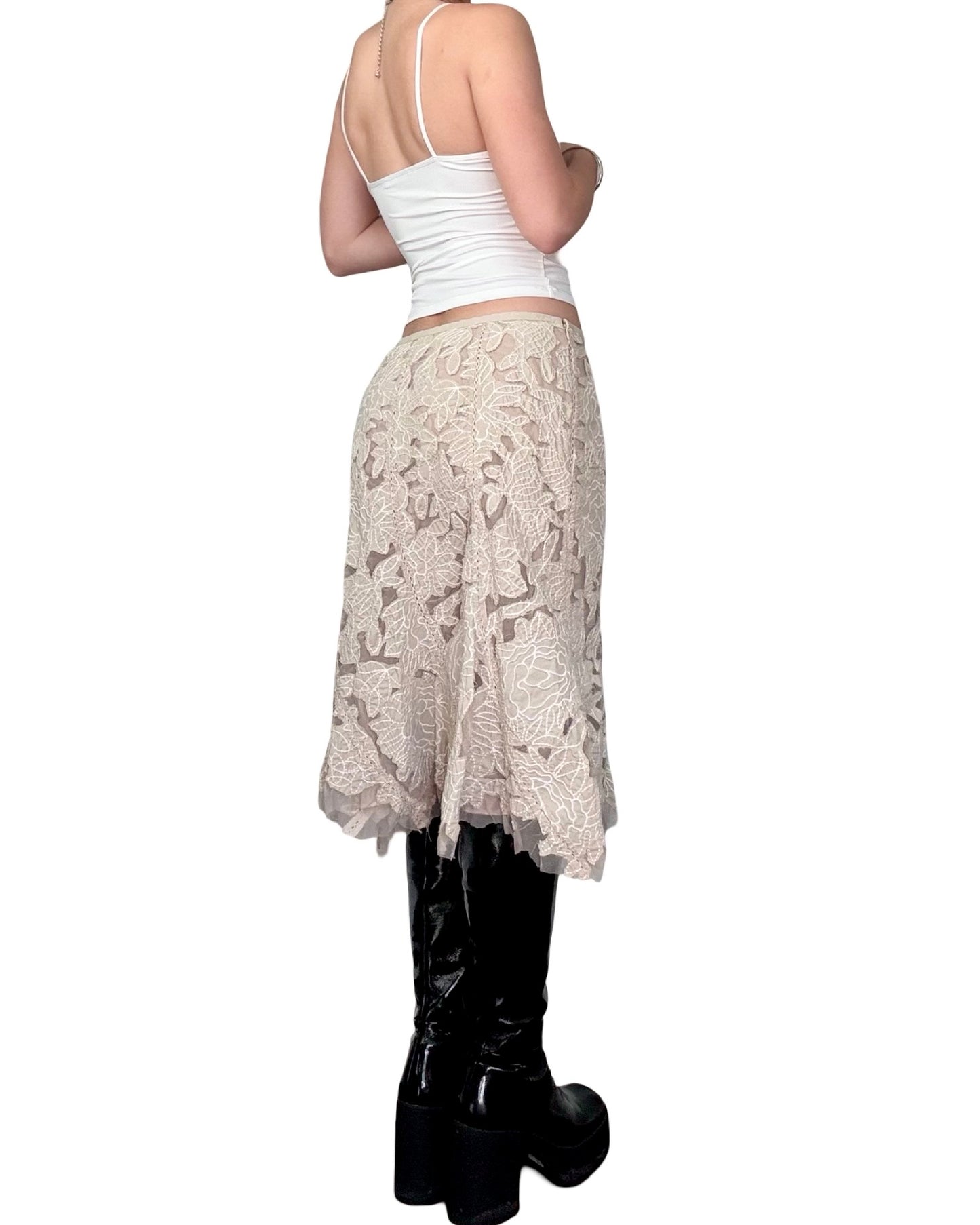 Peter Nygård 00's Mesh Skirt | 30" Waist