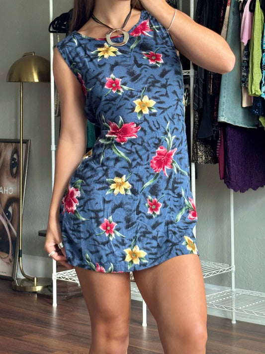 Jane Ashley 90's Tie Back Dress | Size XS