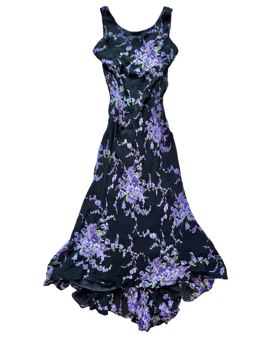 Eva Blue 90’s Beaded Dress | Size L
