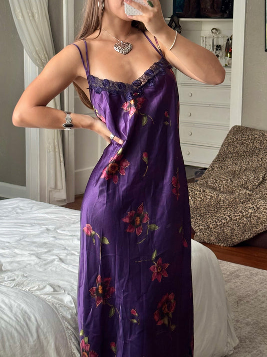 Floral 90’s Slip Dress | Size L