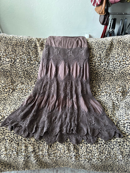 Willi Smith 00's Crochet Skirt | Size 31" Waist