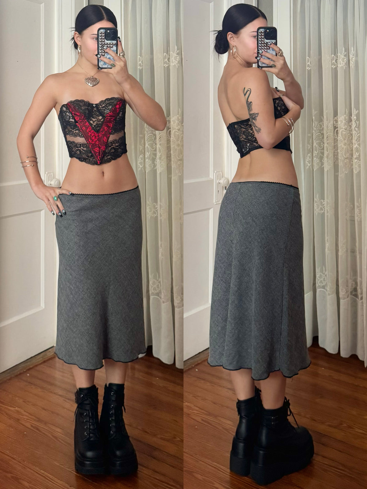 Y2K Midi Skirt | Size 25" Waist