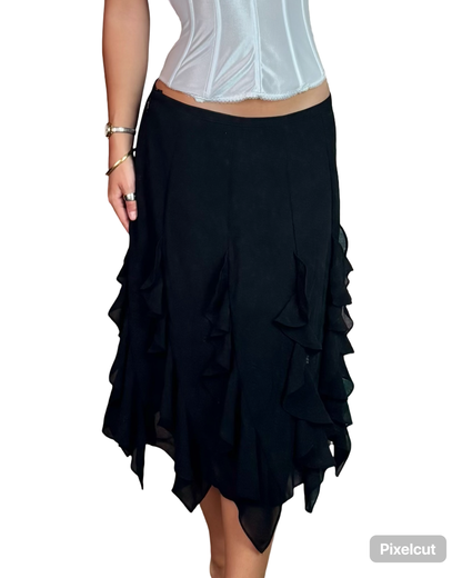 Bay Studio Ruffle Midi | Size 32” waist