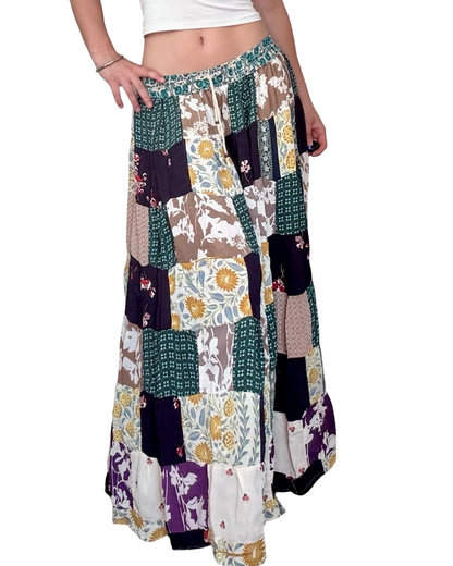 Jackpot 00's Patchwork Skirt | 27" Waist