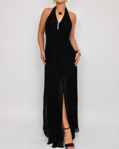 Black Mesh Gown | Size 5/6