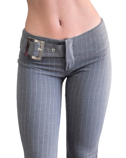 East of LA 90's Belted Pinstripe Pant | Size 1