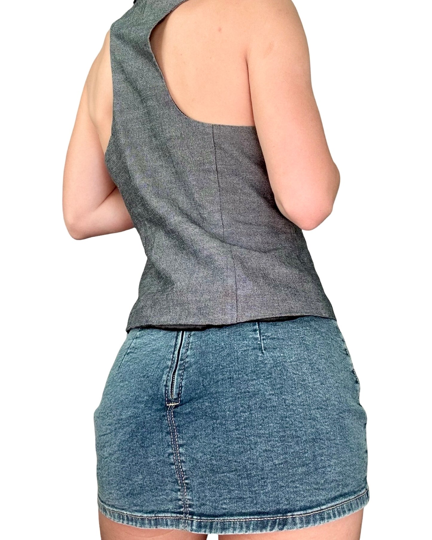 Maurices 00's Ruffle Hem Vest | Size L