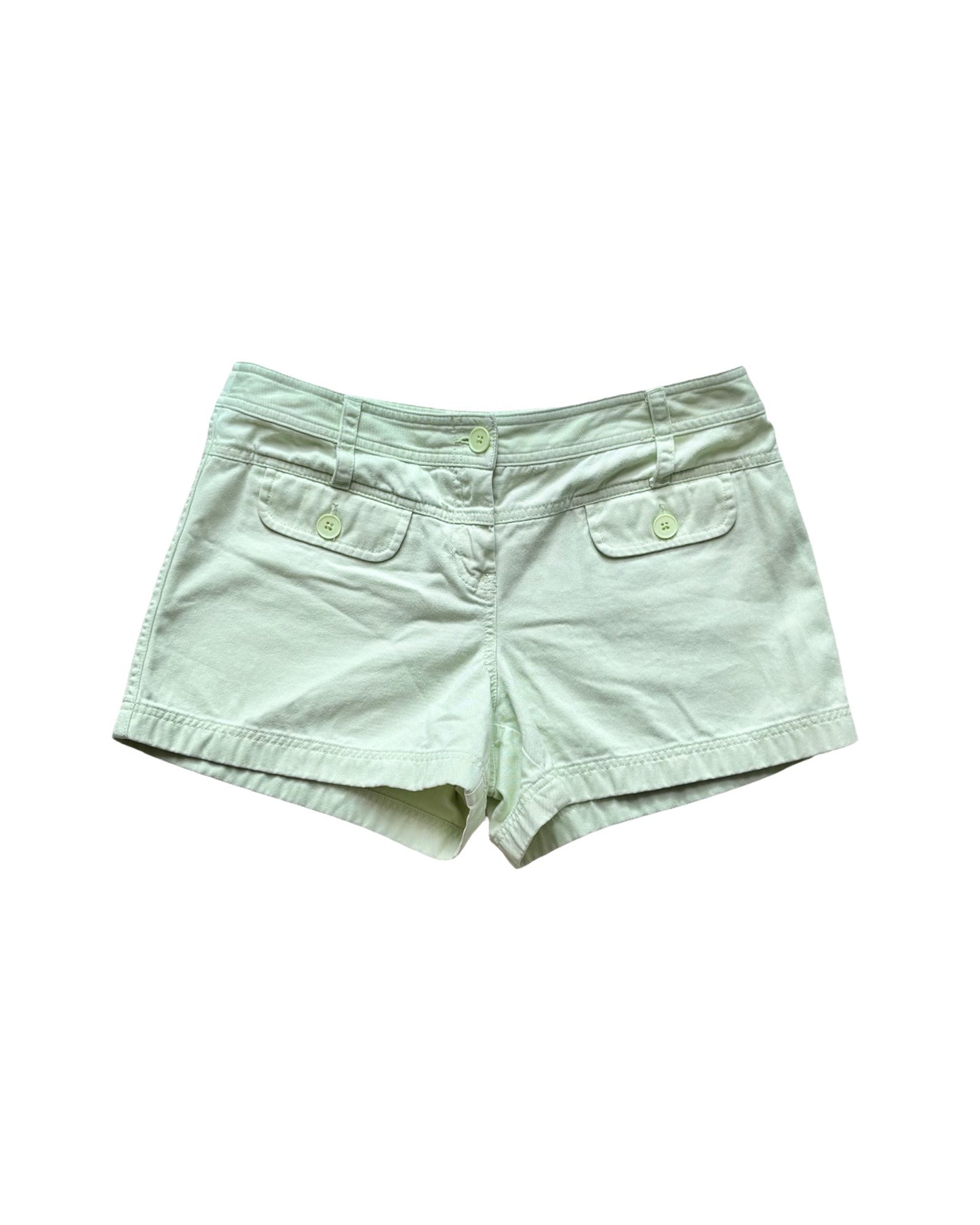 Ann Taylor Green Mini Shorts | Size 4