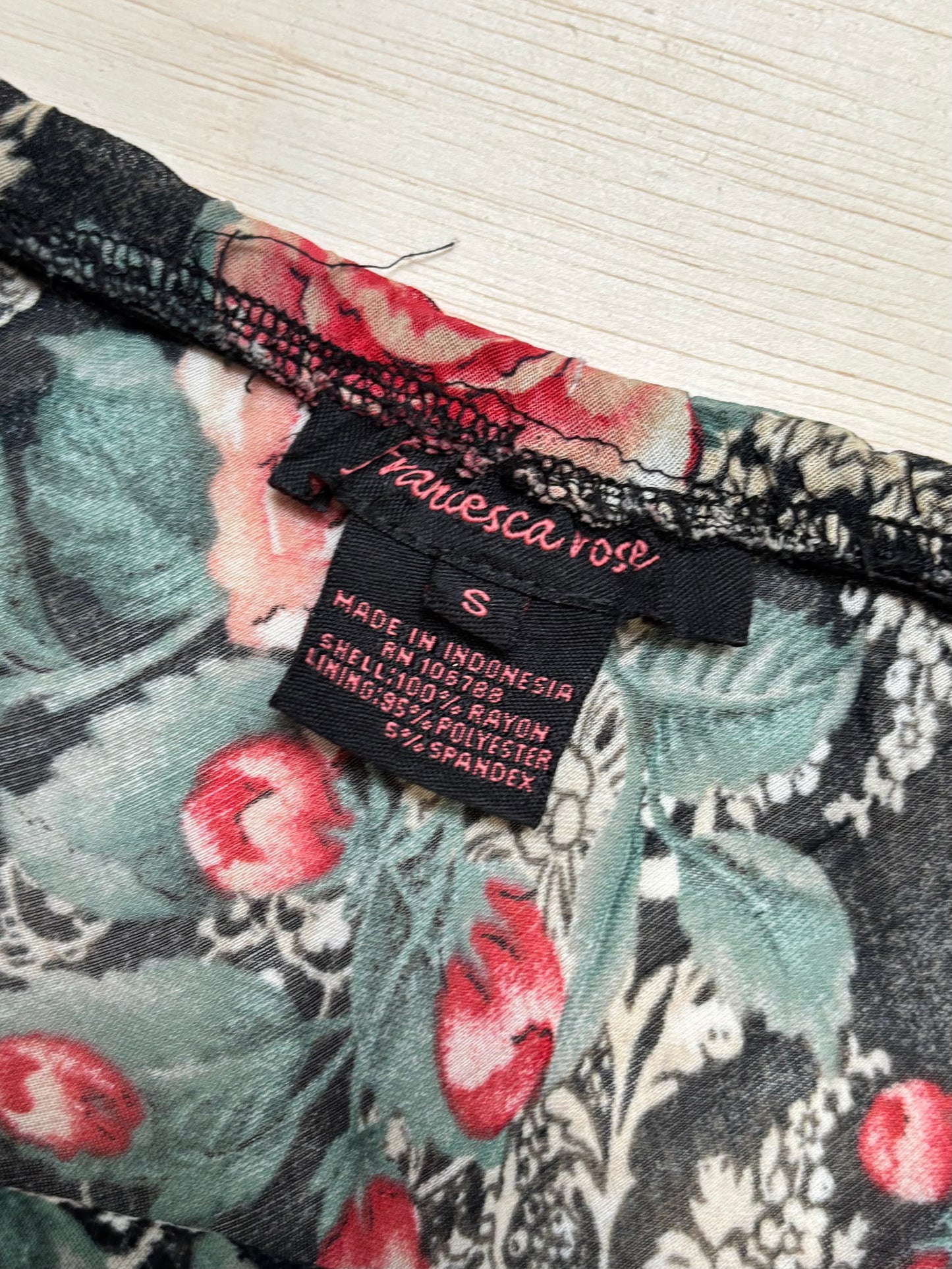 Floral 90’s Mesh Skirt | 28” Waist