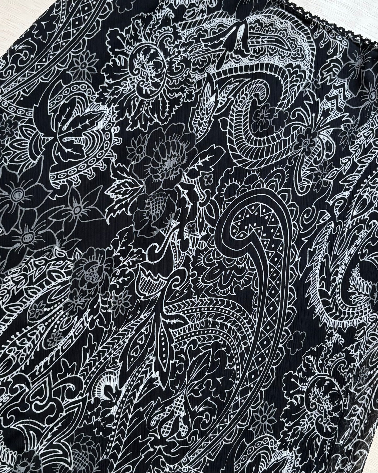Paisley Asymmetric Maxi | Size 30” waist