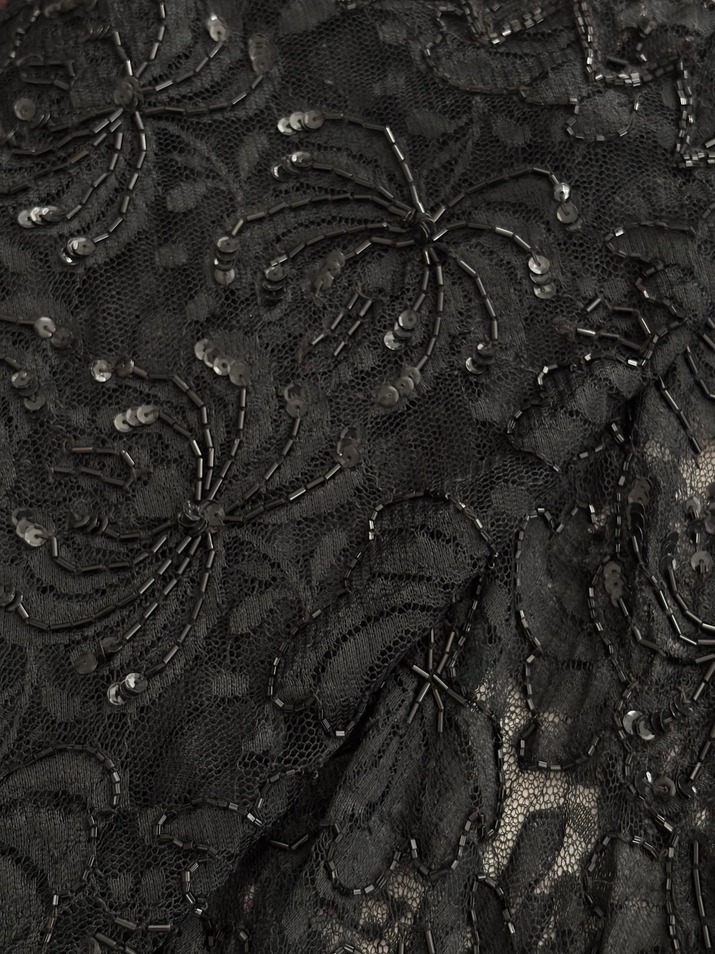 Beaded Mesh 90's Skirt | Size XL