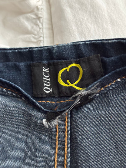 Belted 00's Embroidered Jeans | Size 27" Waist