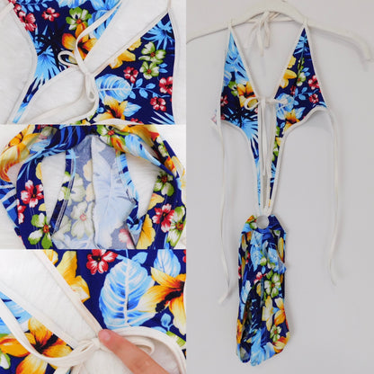 Y2K Hawaiian print swimsuit | Size S
