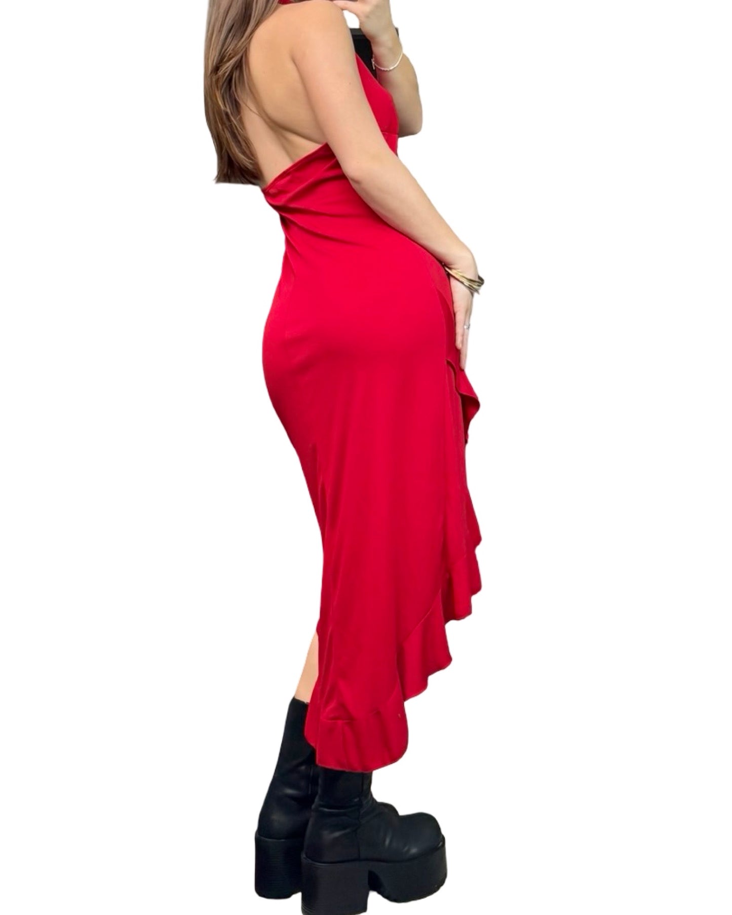 Rampage 00's Ruffle Midi Dress | Size M