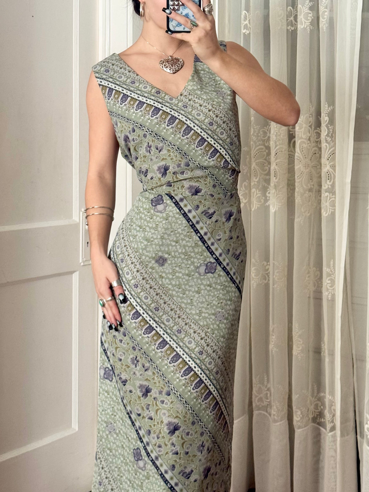 90's Tie Back Dress | Size XL