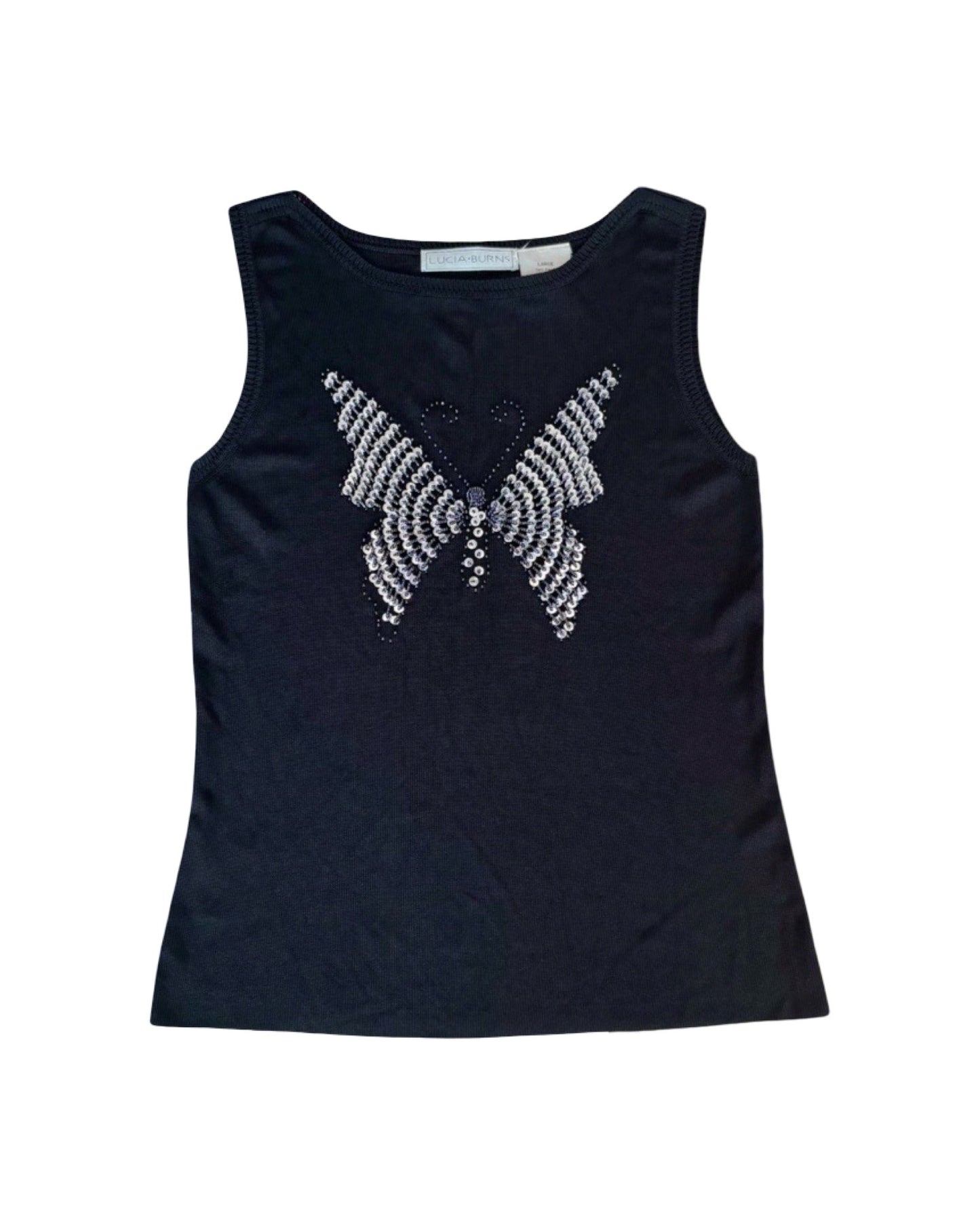 90’s Knit Butterfly Tank | Size L