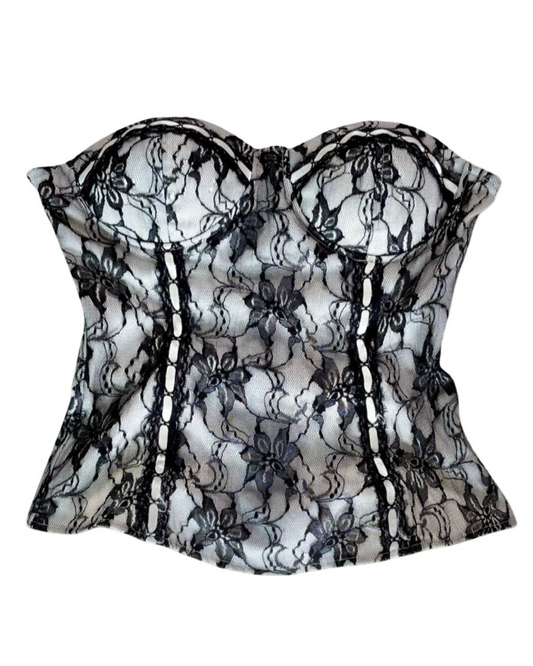 Y2K Lace Corset | Size S