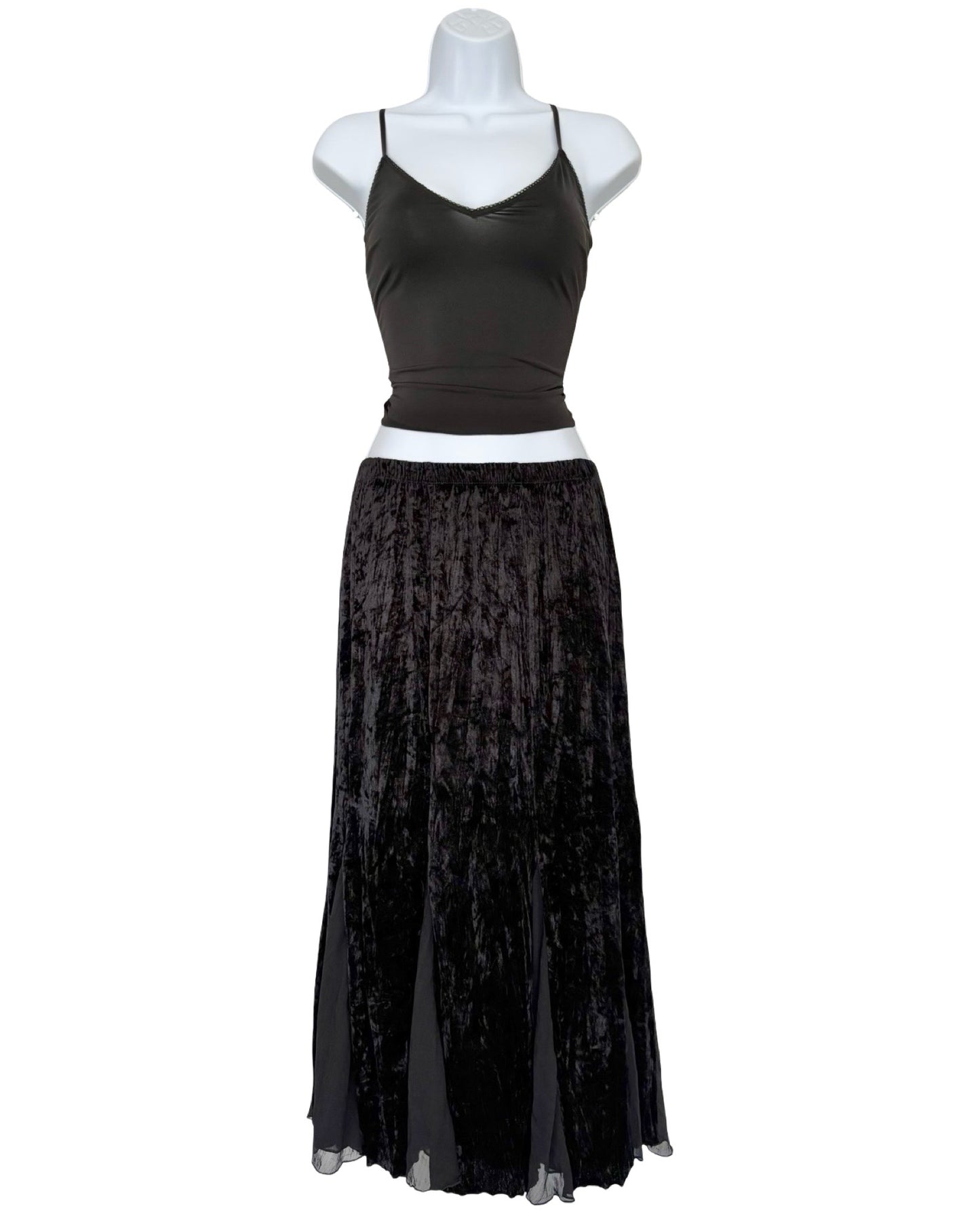 Velvet 90's Mesh Panel Skirt | Size 34" Waist