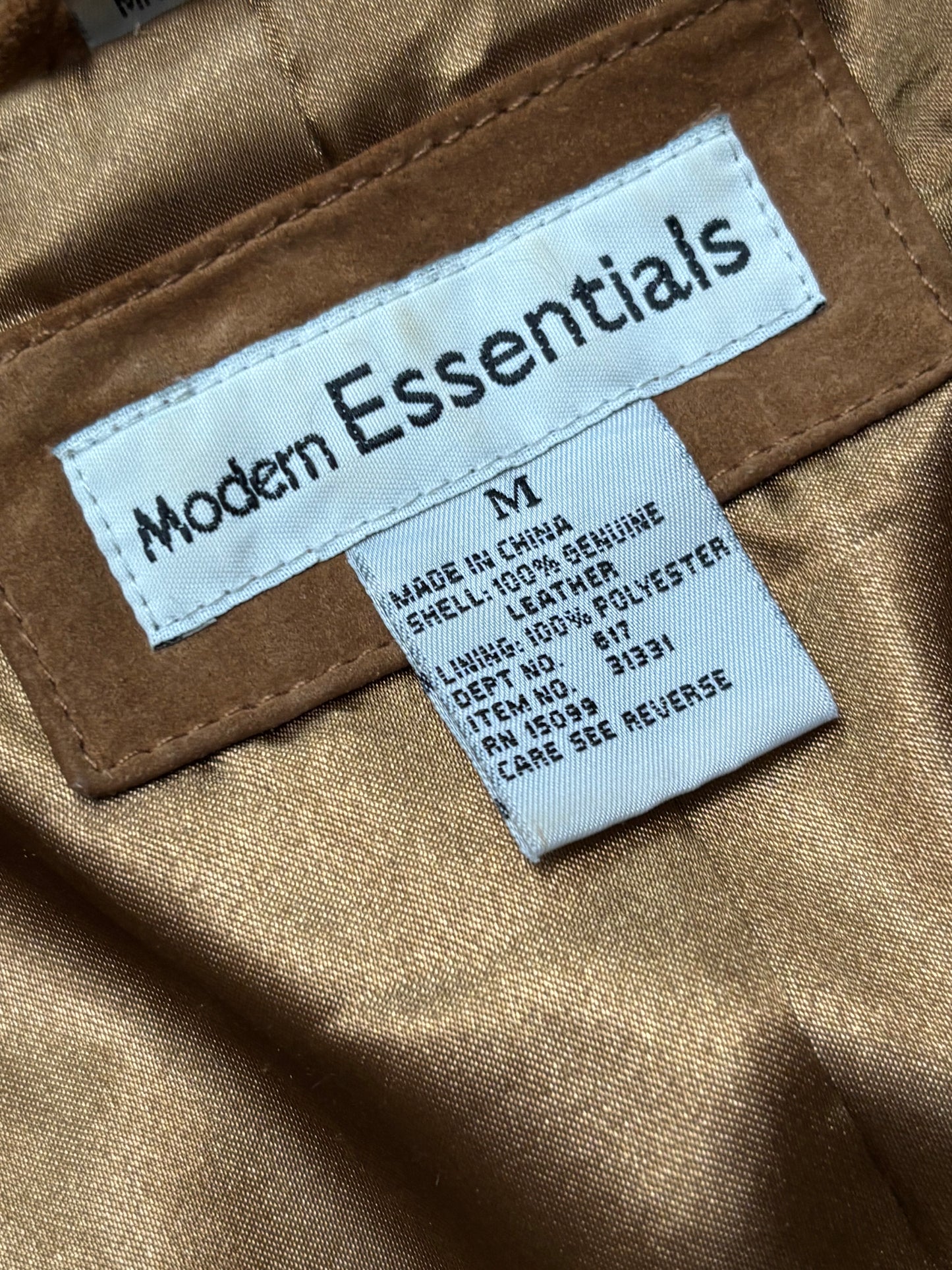 Essentials 90's Suede Trench | Size M