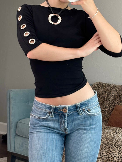 August Silk 90's Knit Top | Size M