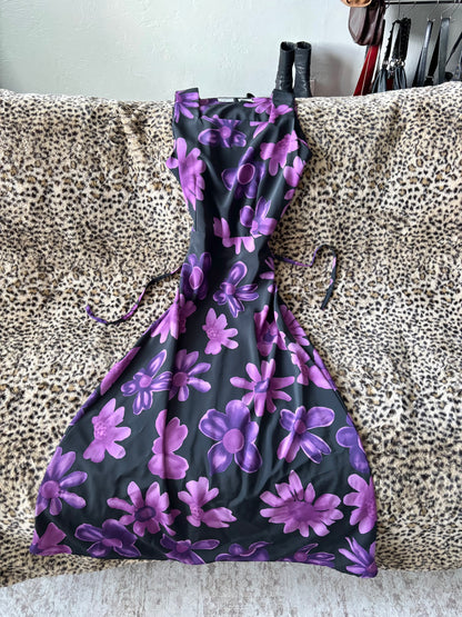 Jaclyn Smith 90's Tie Back Dress | Size M