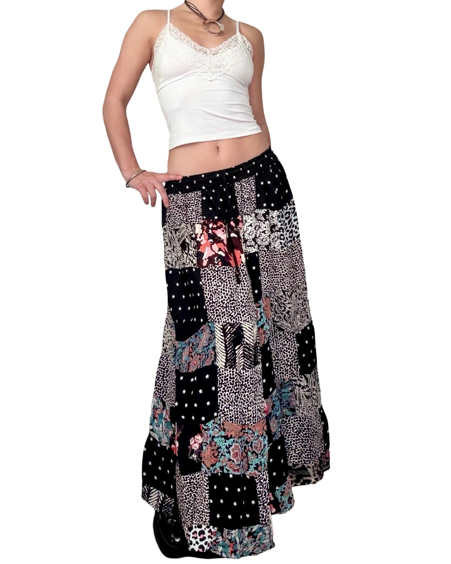 Jackpot 00's Patchwork Skirt | 26" Waist