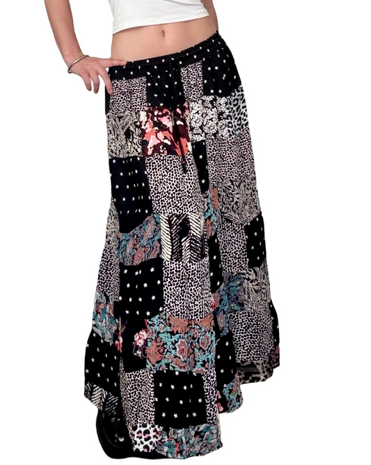 Jackpot 00's Patchwork Skirt | 26" Waist