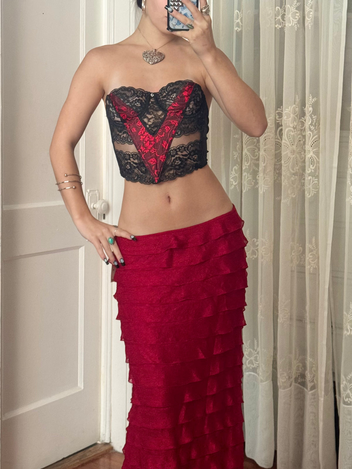 Y2K Maxi Skirt | Size 30" Waist