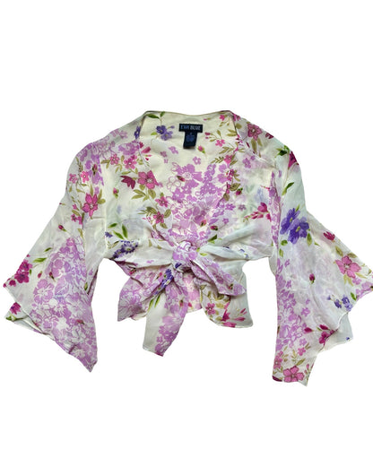 Eva Blue 00’s Tie Top | One Size