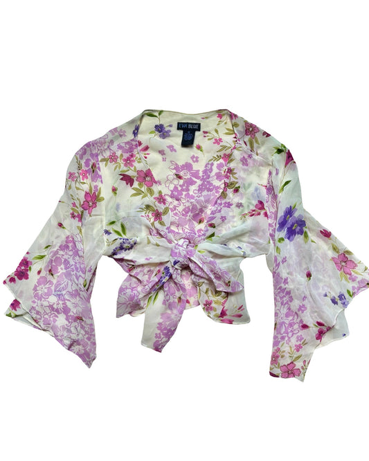 Eva Blue 00’s Tie Top | One Size
