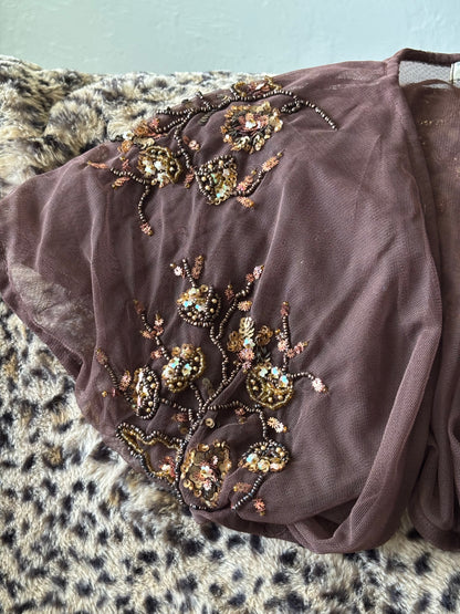 Flashback 00's Beaded Shrug | Size S/M