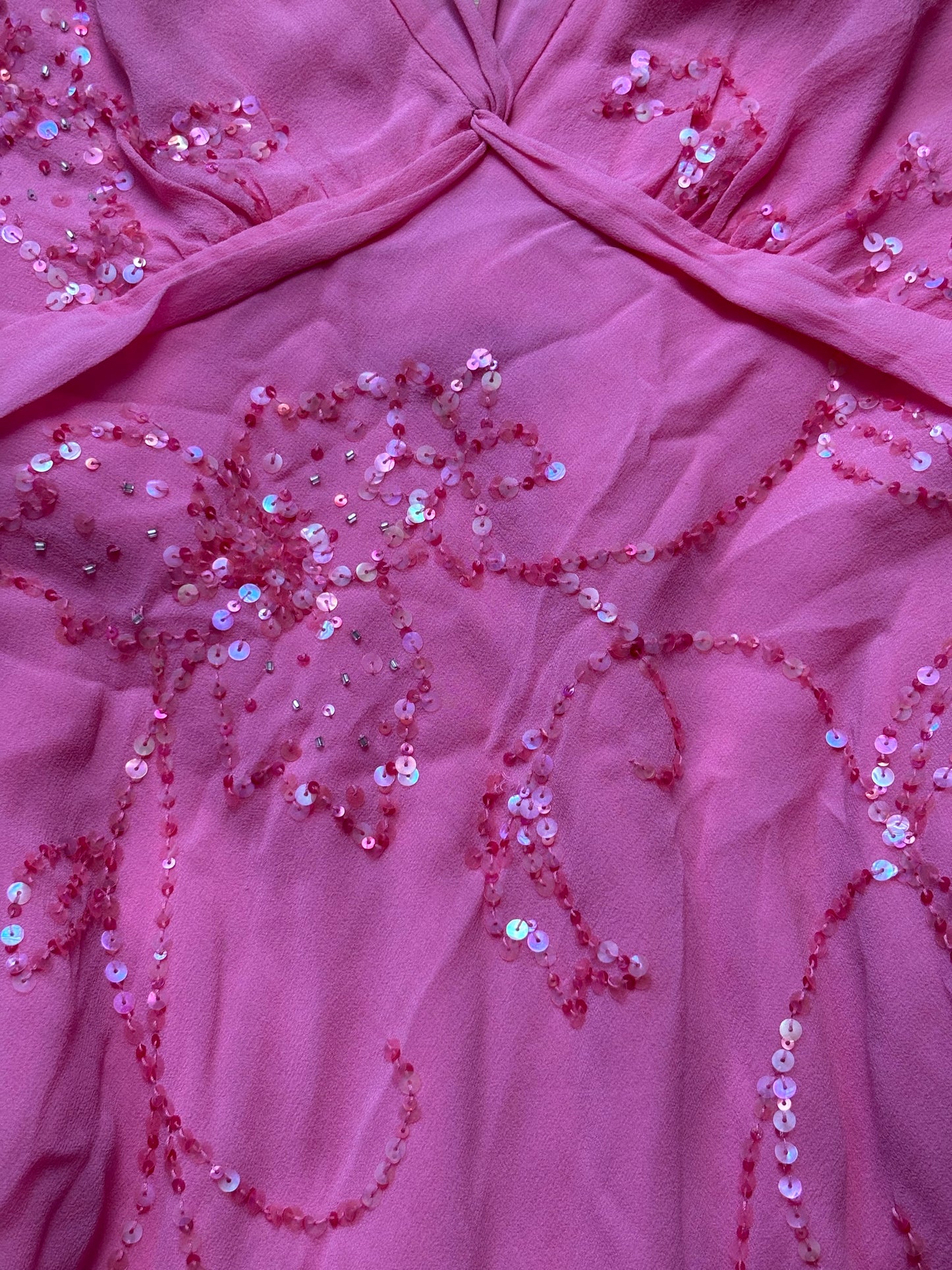 BCBG 00's Beaded Silk Dress | Size 0