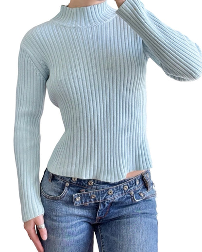 Gap 00's Blue Fitted Knit | Size XS