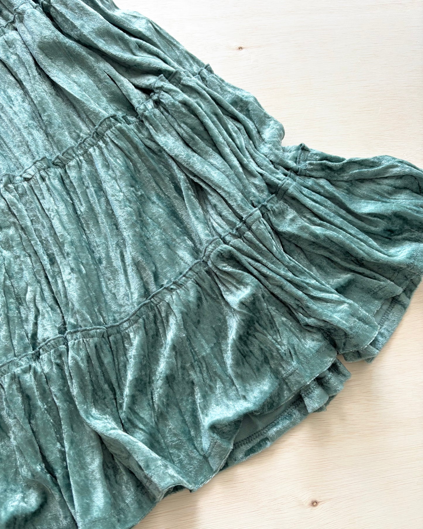 Mixit Y2K Blue Velvet Skirt | Size 28”-32” waist